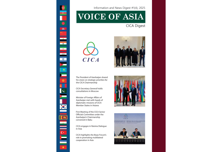 Вышел в свет первый в 2025 году выпуск журнала Voice of Asia: CICA Digest