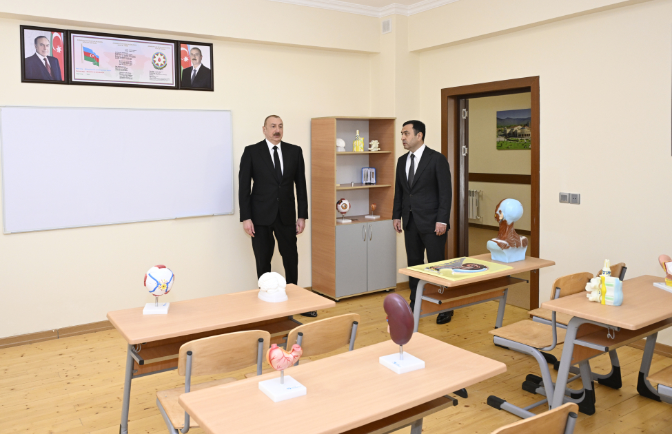 Президент Ильхам Алиев принял участие в открытии здания лицея «Талыстан» в городе Исмаиллы
