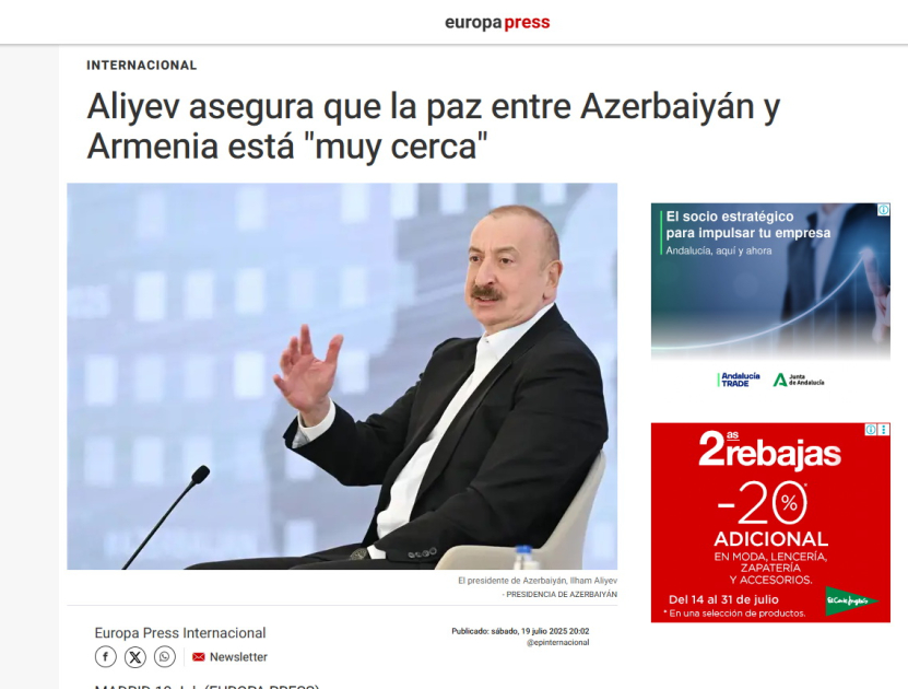 Выступление Президента Ильхама Алиева на III Глобальном медиафоруме - в центре внимания мировой прессы