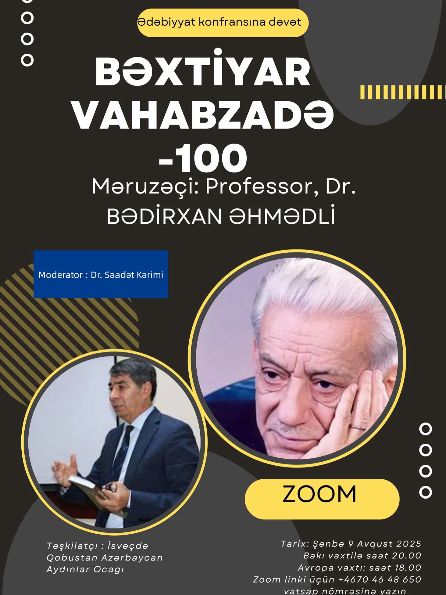 Азербайджанцы мира отмечают 100- летие народного поэта