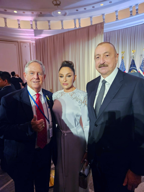 Президент Ильхам Алиев и первая леди Мехрибан Алиева приняли участие в официальном приеме по случаю 80-й сессии Генеральной Ассамблеи ООН