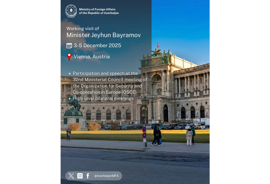 Министр иностранных дел Азербайджана отбыл с рабочим визитом в Австрию