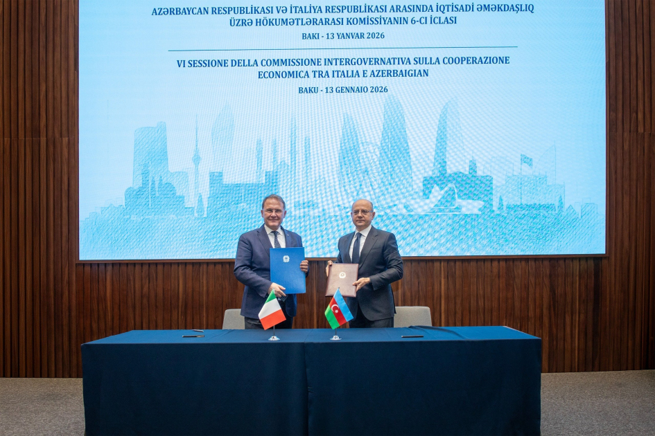 По итогам заседания Азербайджано-итальянской межправительственной комиссии подписан Протокол
