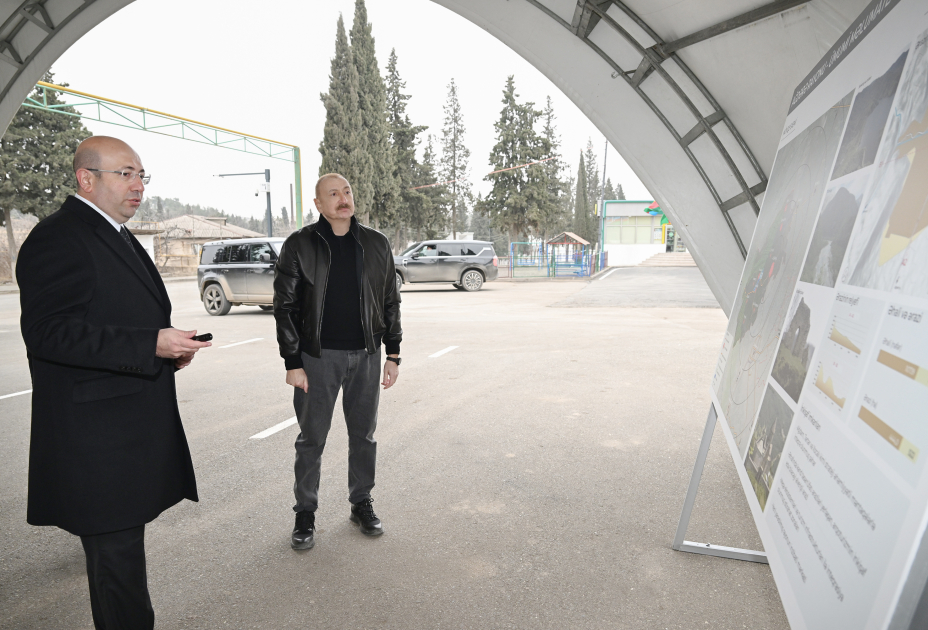 Президент Ильхам Алиев ознакомился с генпланом города Агдере