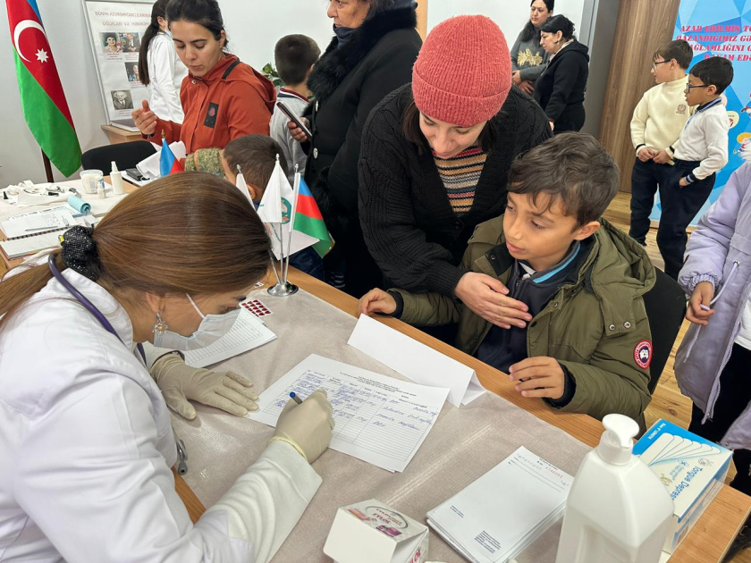 В Агдаме организованы комплексные мобильные медицинские обследования для детей