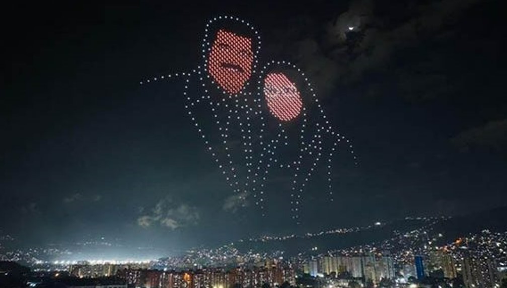 Дроны показали Мадуро с женой в небе над Каракасом