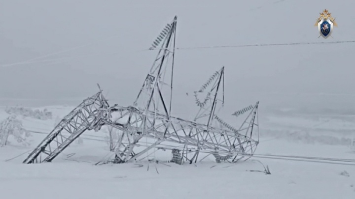 В Мурманской областиобрушилась опора ЛЭП