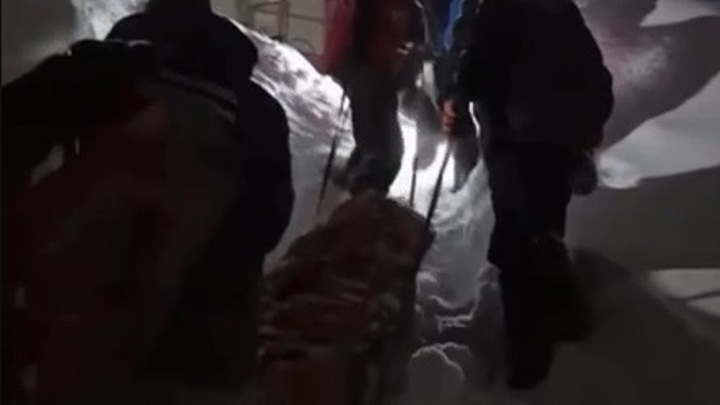 На Камчатке спасатели с помощью нарт эвакуировали больного из квартиры