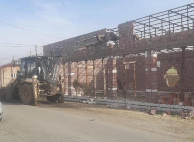 В Физулинском районе снесена незаконная постройка