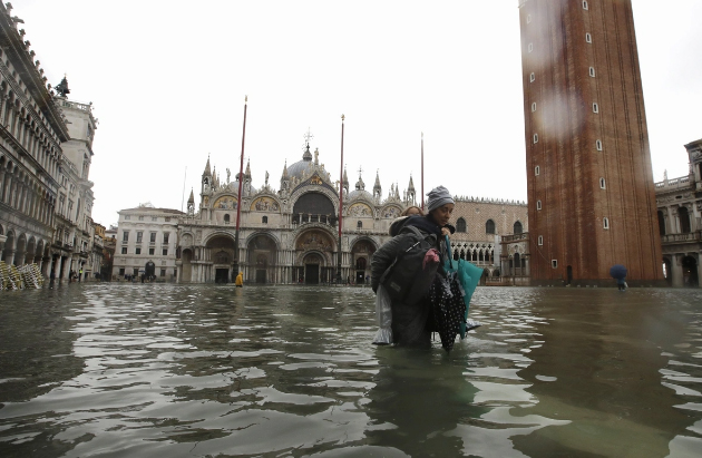 В Венеции за 9 дней произошло рекордное количество приливов