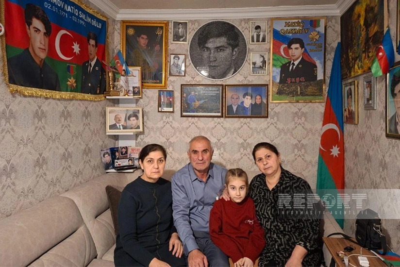 Семья Национального героя поблагодарила Лейлу Алиеву и Алену Алиеву за визит