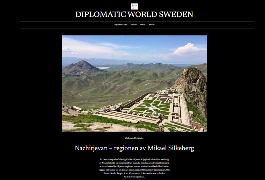 Документальный фильм о Нахчыване представлен в Diplomatic World Sweden