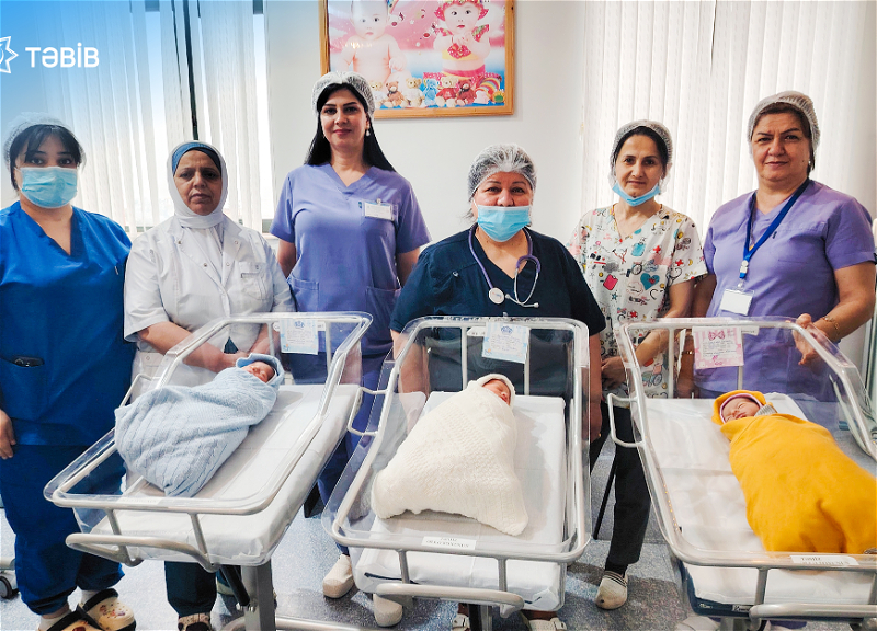 В Лянкяране у многодетной матери родились тройняшки