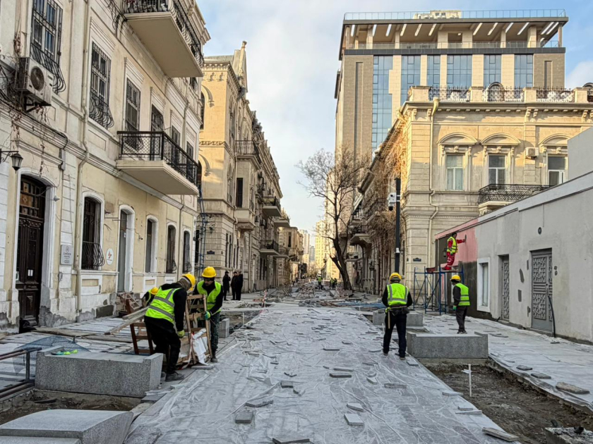 Продолжаются работы по созданию пешеходных зон в столице