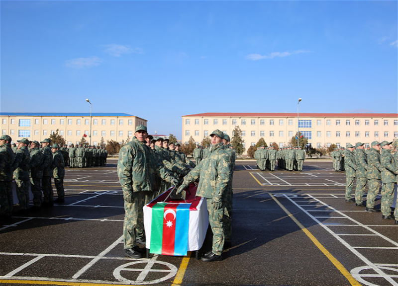 В Азербайджанской армии прошли церемонии принятия присяги молодых солдат
