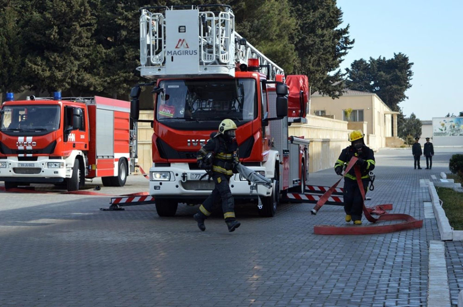 В Военном лицее имени Джамшида Нахчыванского прошли учения по действиям в чрезвычайных ситуациях