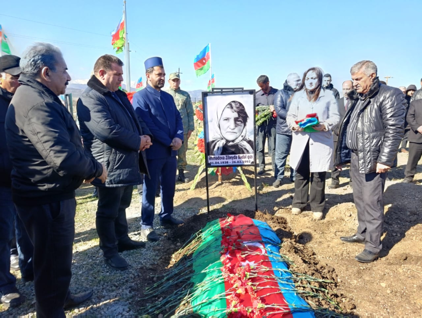 В Ходжалы преданы земле останки Зибейды Ахмедовой, считавшейся пропавшей без вести во время Ходжалинской трагедии