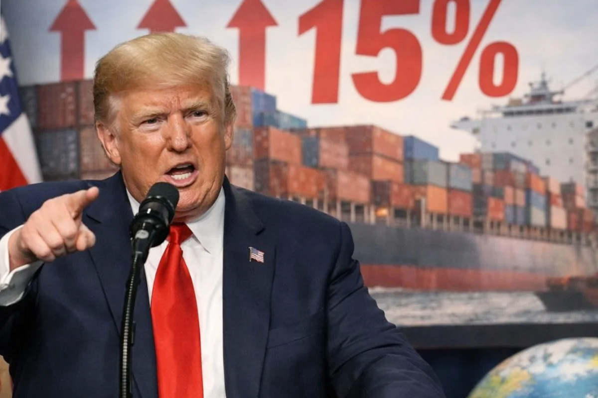 Трамп повысил пошлины на импорт до 15%