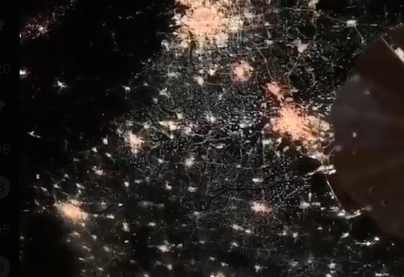 Новогодний Пекин сняли из космоса