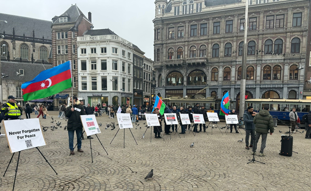 Призыв &laquo;Справедливость к Ходжалы!&raquo; в центре Амстердама