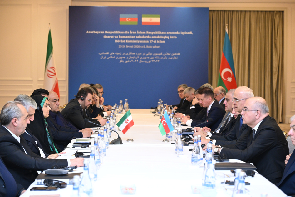 В Баку состоялось 17-е заседание Азербайджано-иранской государственной комиссии по экономическому, торговому и гуманитарному сотрудничеству