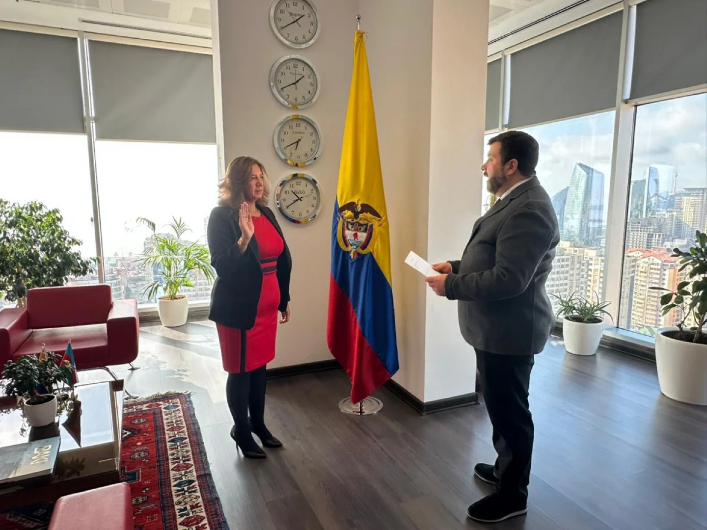 Новый посол Колумбии прибыла в Азербайджан