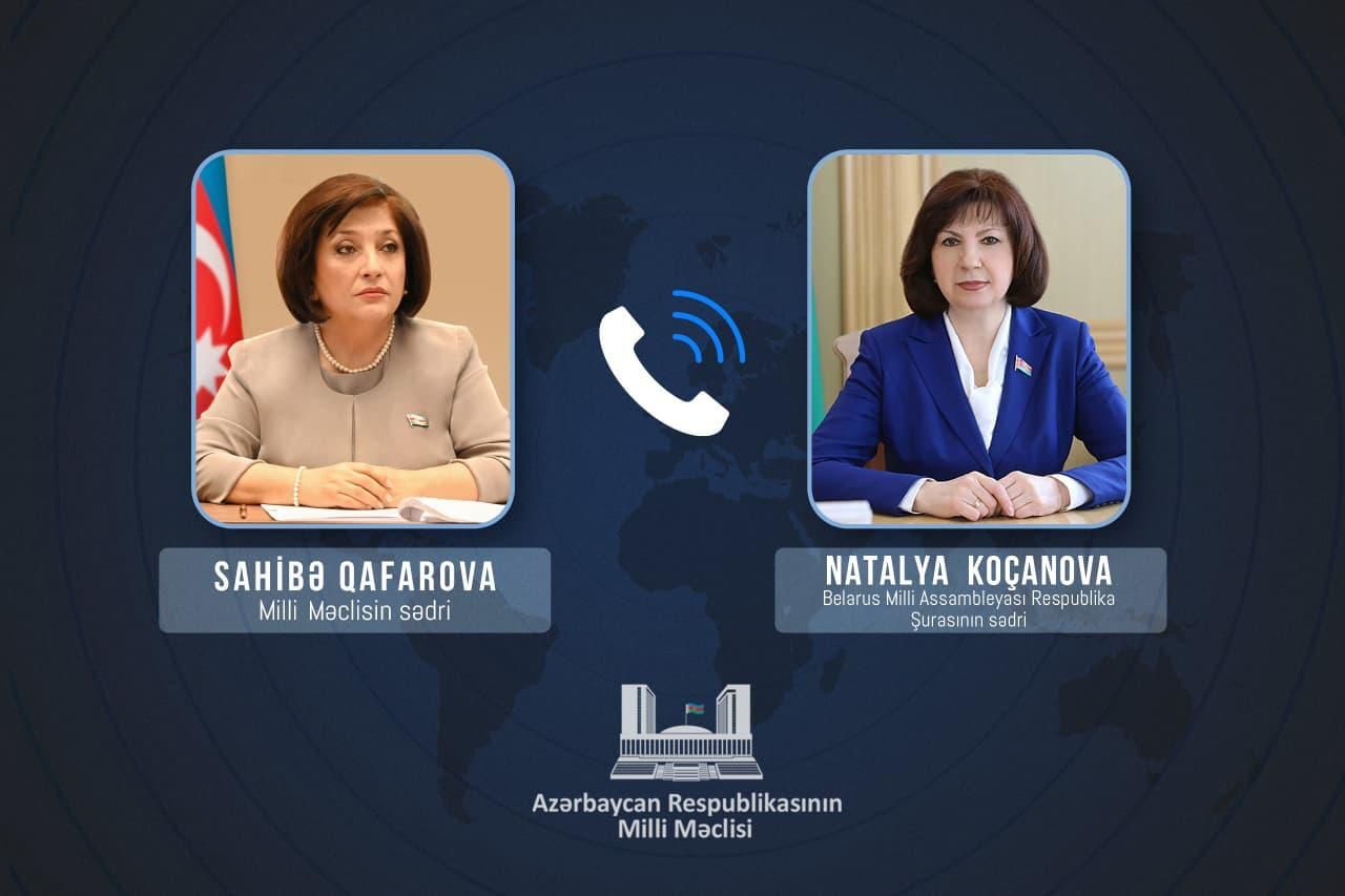 Спикеры парламентов Азербайджана и Беларуси обсудили ситуацию на Ближнем Востоке