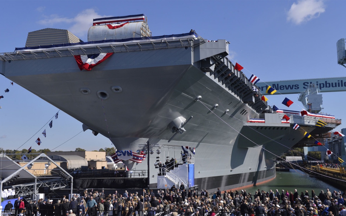 Американский авианосец Gerald R. Ford прошел из Средиземного моря в Красное