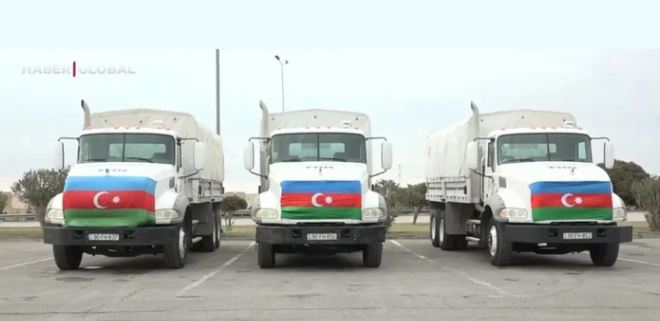 Haber Global подготовил репортаж об отправке гуманитарной помощи из Азербайджана в Иран
