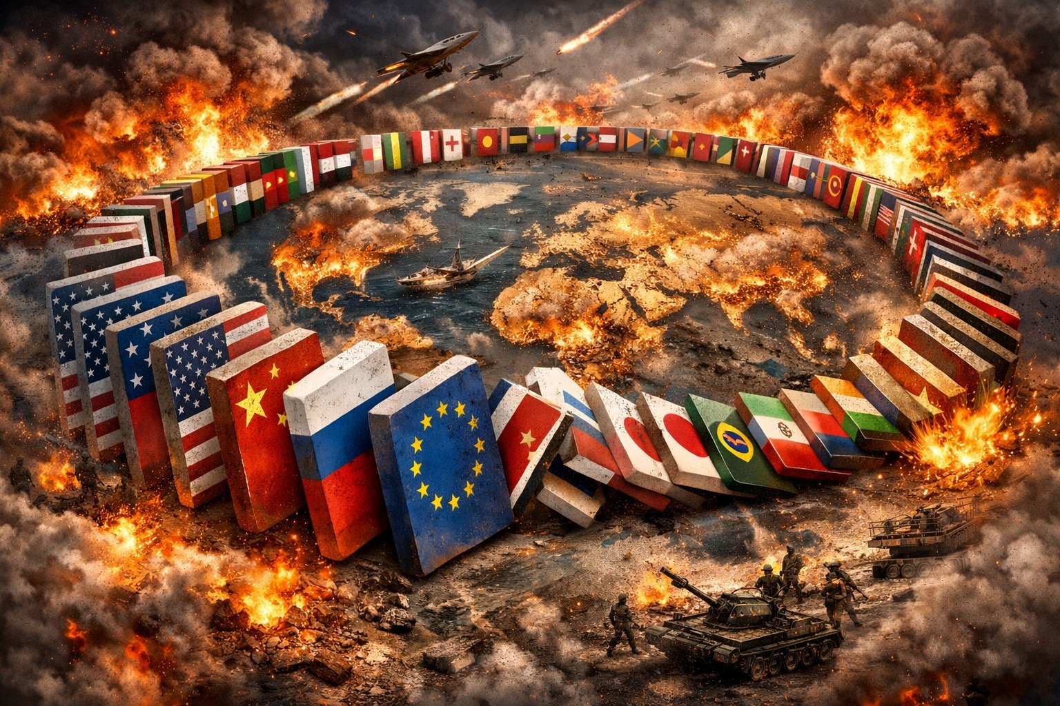 Лавинообразный хаос или эффект домино