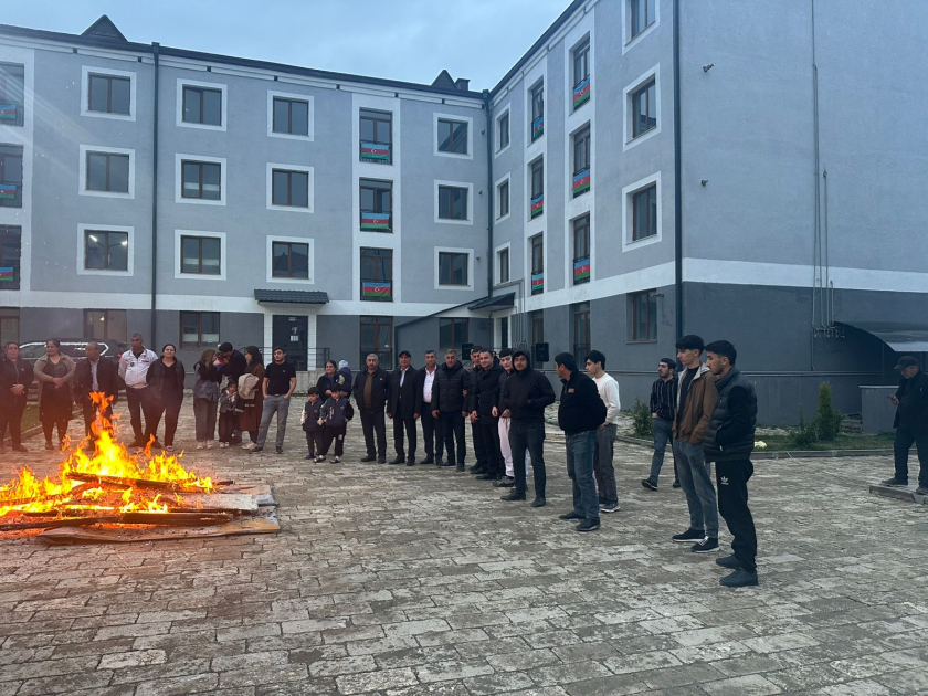 В Ходжавенде спустя 34 года зажгли костер - символ праздника Новруз