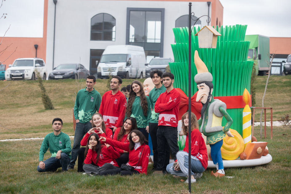 В Хоровлу зажжен новрузовский костер