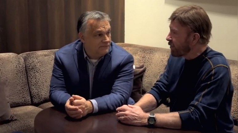 Орбан назвал Чака Норриса своим другом