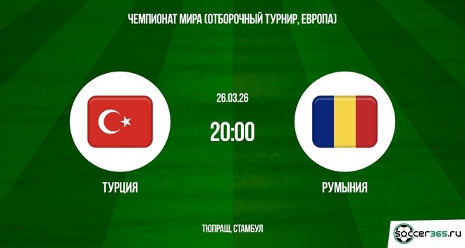 Решающий этап на пути к ЧМ-2026: в Стамбуле встречаются сборные Турции и Румынии