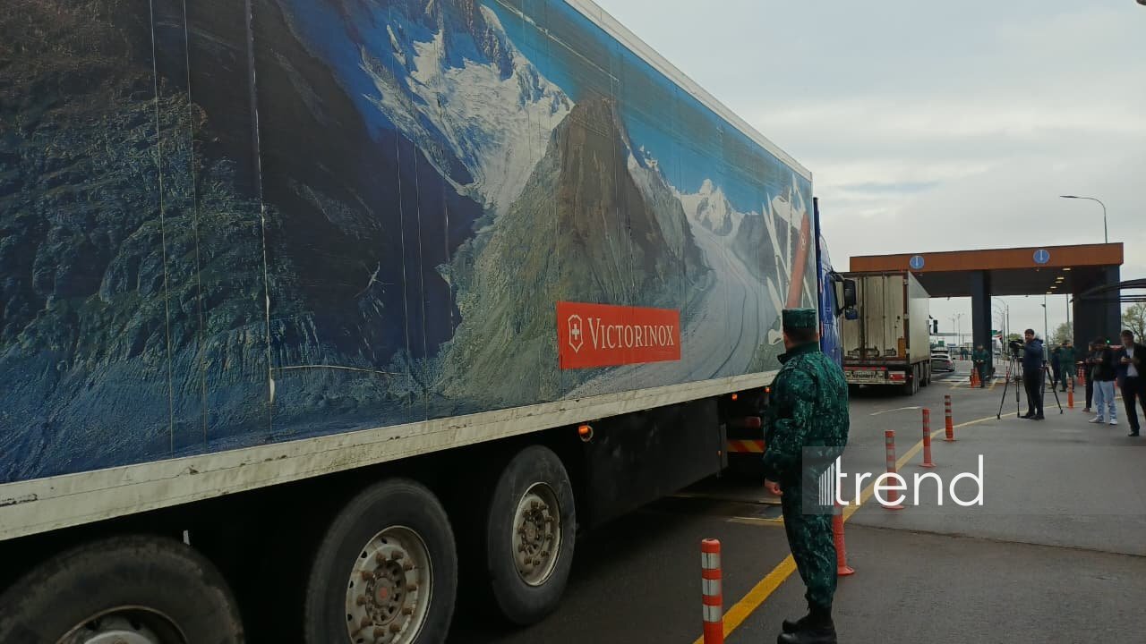 Гумпомощь России для Ирана прибыла на контрольно-пропускной пункт "Южная Астара"