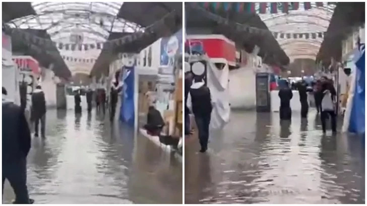 Торговый центр &laquo;Садарак&raquo; в Баку затопило после сильного ливня