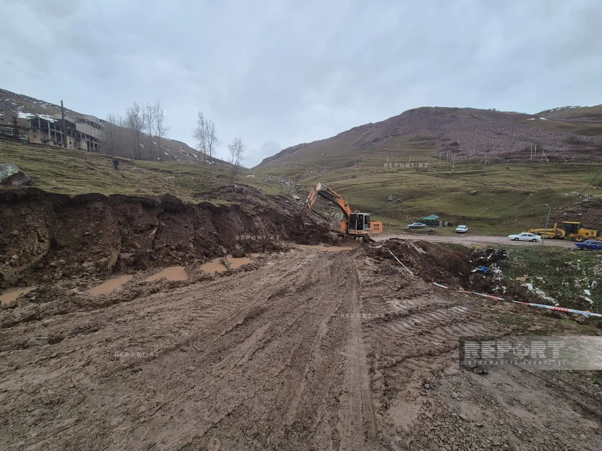 В Дашкесене просела дорога