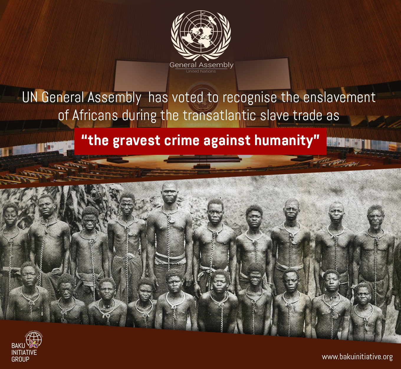 БИГ: Полностью поддерживаем резолюцию ООН о трансатлантической работорговле