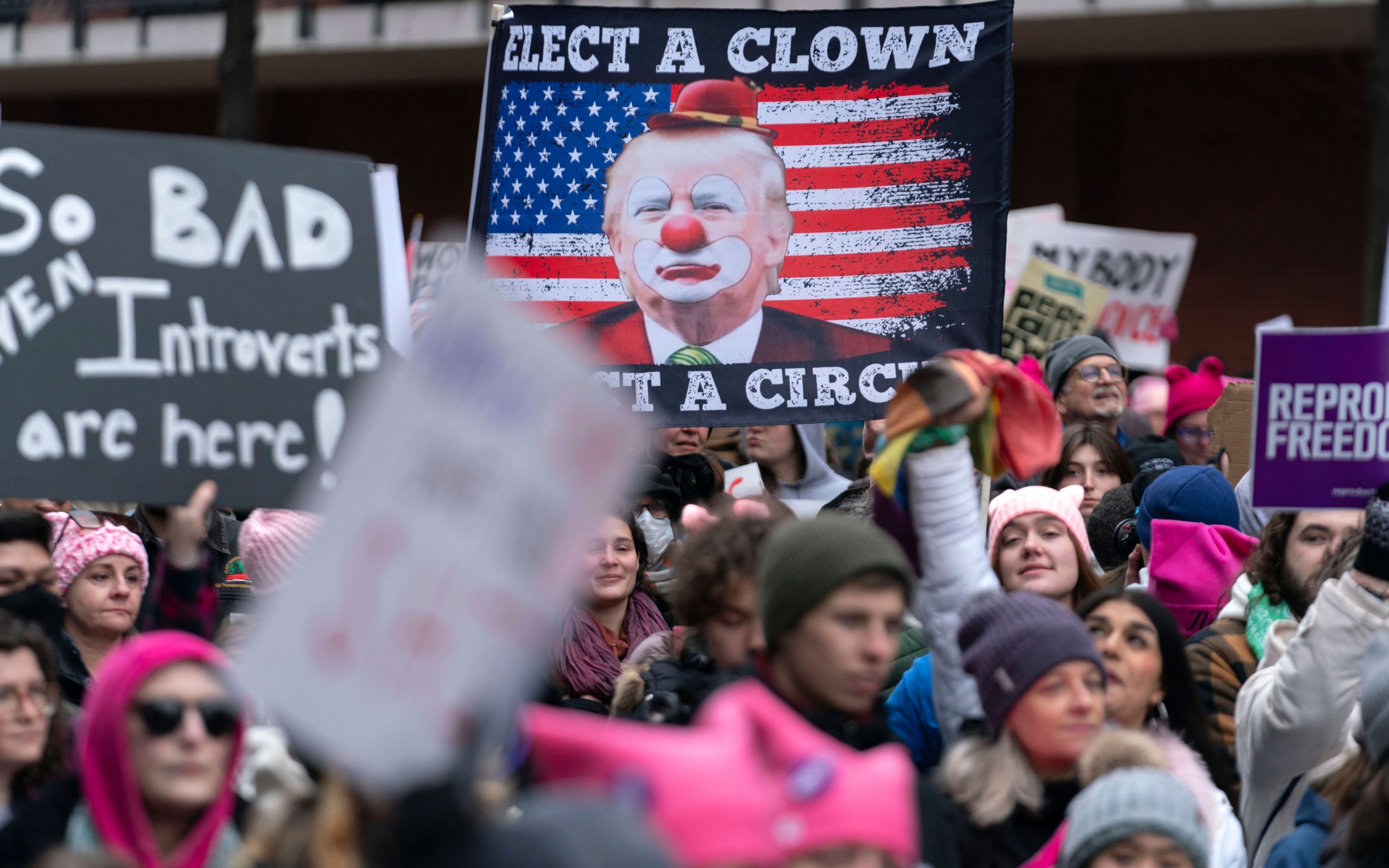 В США прошли более трех тысяч акций протеста против политики Трампа