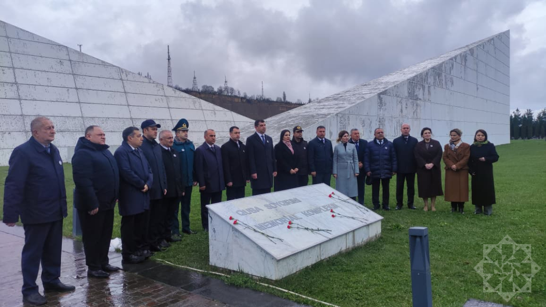 Азербайджанский народ посещает Губинский мемориальный комплекс геноцида