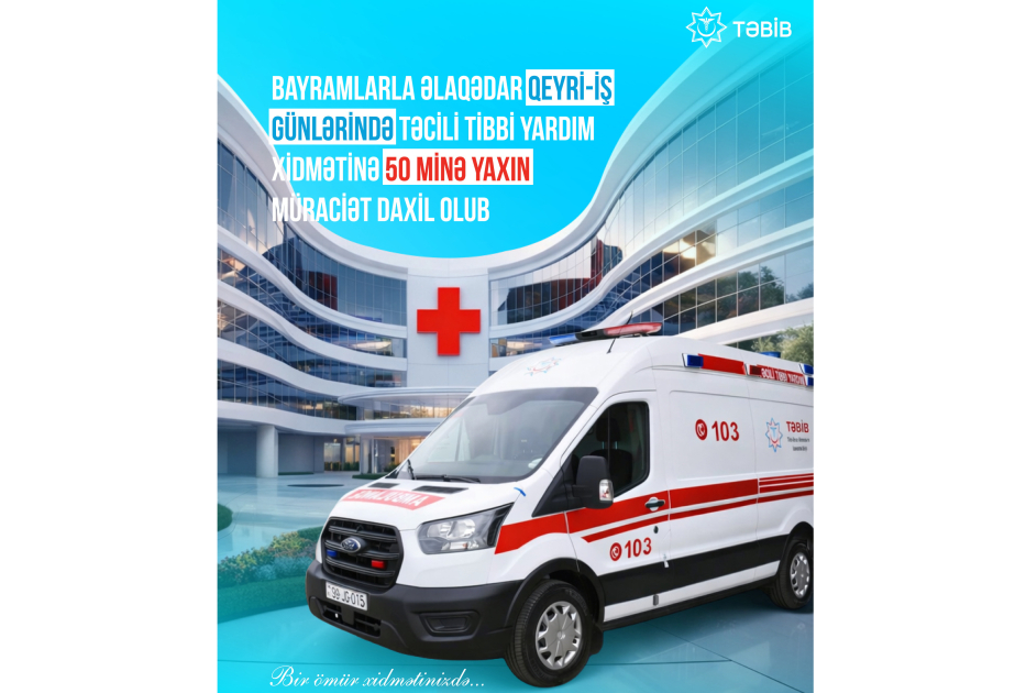 
В праздничные дни в службу скорой медицинской помощи поступило около 50 000 вызовов