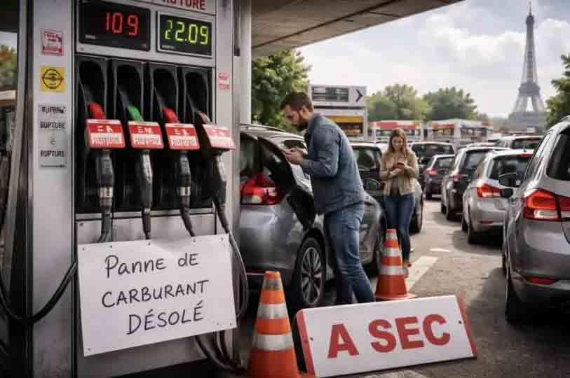 Французы опустошают заправки из-за нехватки топлива