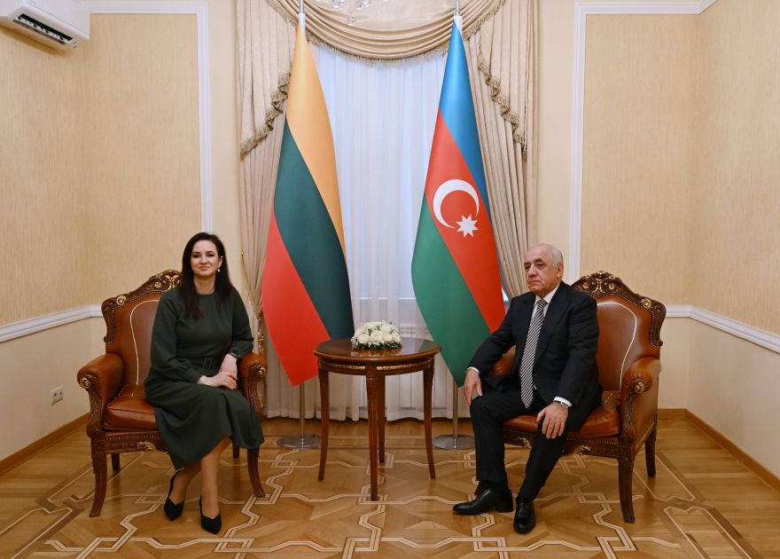 
Премьер-министры Азербайджана и Литвы провели встречу в Баку