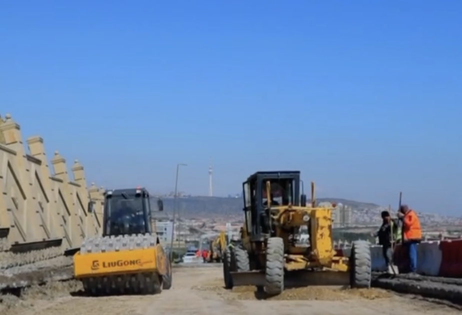 
Начаты восстановительные работы на Бибиэйбатской дороге