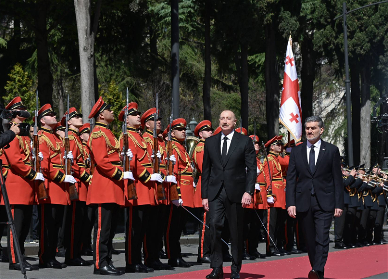 Опубликованы кадры официального визита Президента Ильхама Алиева в Грузию