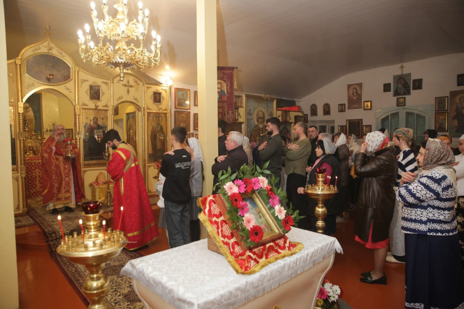 
Православные в северном регионе Азербайджана отмечают праздник Пасхи