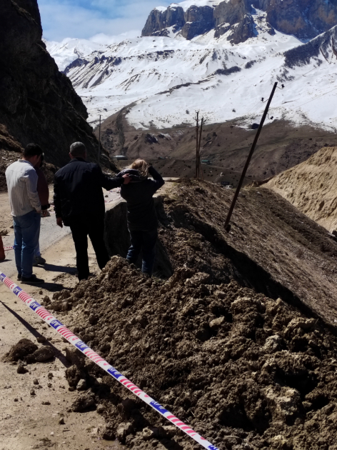 
Изучены последствия оползней и селей в Гусарском и Губинском районах