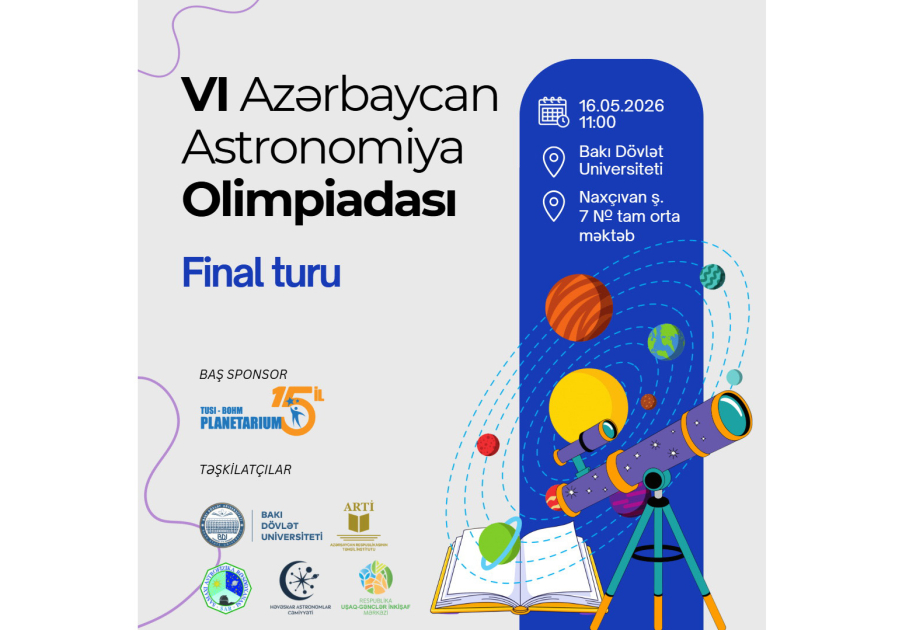 
Победители VI Азербайджанской астрономической олимпиады отправятся в Ханой