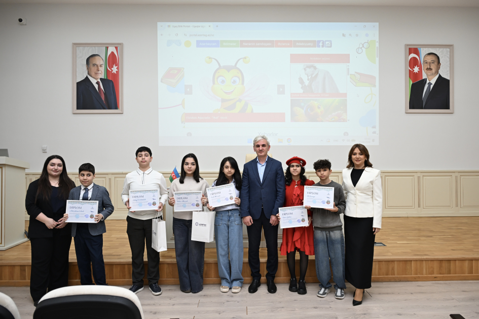 Награждены победители совместного конкурса рисунков Детского портала знаний АЗЕРТАДЖ и узбекской газеты &laquo;Тонг юлдузи&raquo;