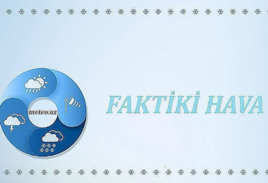 
В горах идет снег, в других местностях &ndash; дождь &ndash;ФАКТИЧЕСКАЯ ПОГОДА